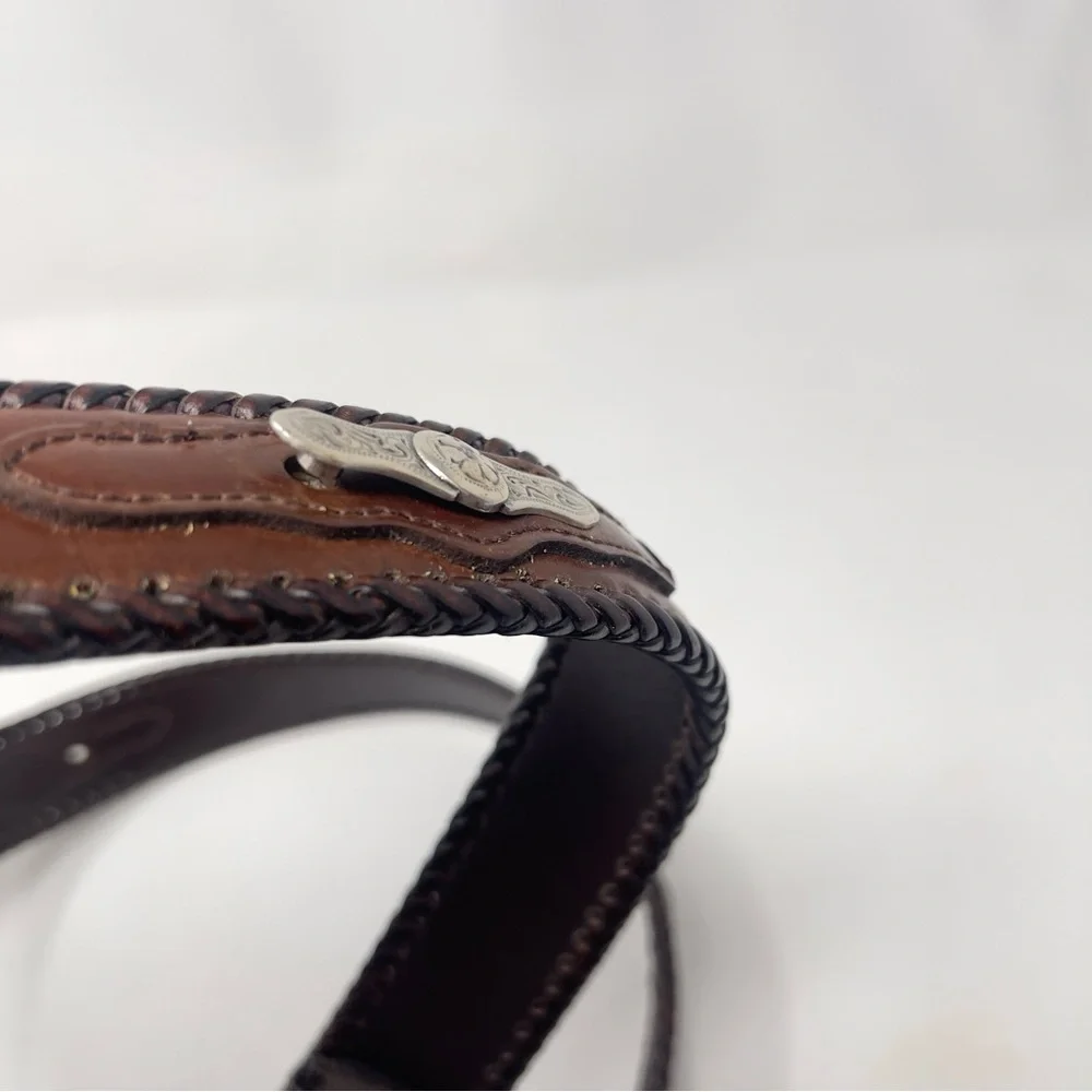Nocona Genuine Leather Belt Size 42 | Western Tooled Belt | Add Your‎ Own Buckle